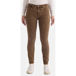 STOOKER WOMEN 5-Pocket-Jeans Florenz Colour autumn Slim Fit Jeans Slim Fit Casual Clean Wash Denim Jeans für Damen braun 40
