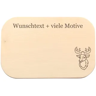 Weidmannsheil Brettchen - Jäger Geschenke personalisiert mit Name oder individueller Gravur - als Frühstücksbrett, Brotzeitbrett, Geburtstagsgeschenk, ...