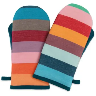 REMEMBER Ofenhandschuh "Set Nr. 2", 2tlg. Mischgewebe Bunt