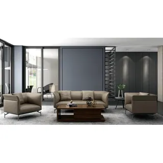 Sofa  Leder Sofas Couch Polster Garnitur Sofagarnitur Moderne Sofagarnitur 3+2