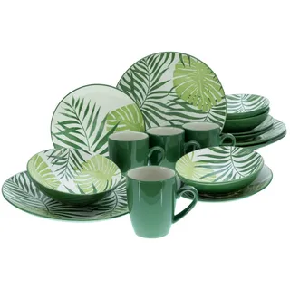 CreaTable Tropicana Kombiservice 16-tlg. grün