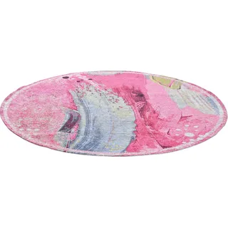 Gino Falcone Cosima-111 Webteppich 100 x 100 cm Rosa/Pink