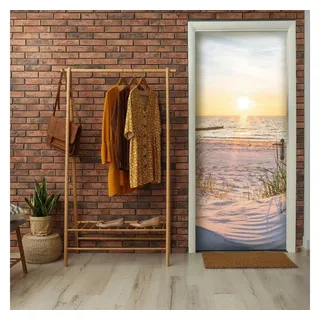 Wallarena Fototapete Meer - Mehrfarbig - Modern - Vlies - Wohnzimmer, glatt, 100x70cm bunt