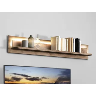 Wandboard HARPER MARSEILLE (BHT 150x24x18 cm) - braun - BHT 150x24x18 cm