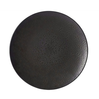 Ritzenhoff & Breker Speiseteller schwarz matt Porzellan Ø 28 cm `kitwe` mit gemaserter Oberfläche