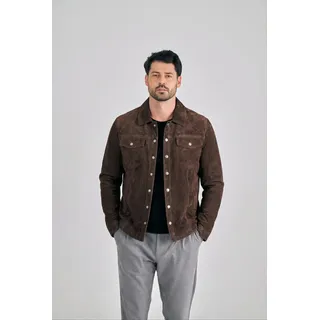 Lederjacke FREAKY NATION "Sandon-FN", Herren, Gr. XXL (52), braun, Oberstoff: 100% Leder. Futter: 100% Baumwolle, normal, Jacken