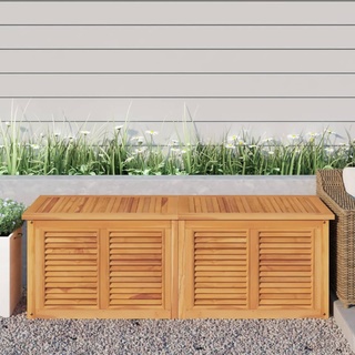 Festnight Gartenbox Wasserdicht Holz Aufbewahrungsbox Wasserdicht mit Beutel Gartenbox Für Auflagen Auflagenbox Kissenbox 150x50x53 cm Balkonschrank Gartentruhe