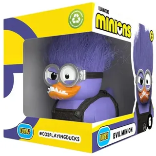 TUBBZ Minions - Evil Purple Minion – Boxed-Sammelfigur, 9 cm | Offiziell lizenzierte Minions Vinylfigur – in Sammlerbox, ideal zum Sammeln, Ausstellen und Verschenken