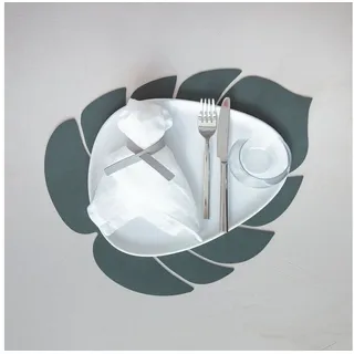 Lind DNA Tischset Monstera Leaf L dark green 42x35 cm (grün)