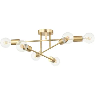 LINDBY Aloria 6-flammig gold Metall