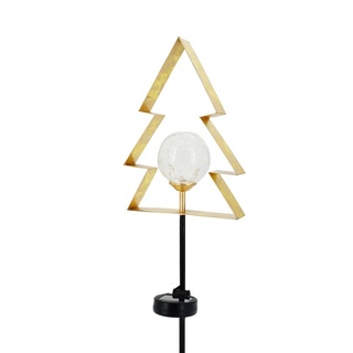 ABC Home Garden Weihnachtlicher Gartenstecker Tennenbaum | LED | Solarpanel | Lichtsensor | 91 cm H