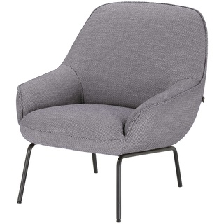 hülsta Sofa Sessel aus Flachgewebe HS 482 , lila/violett , Maße (cm): B: 76 H: 83 T: 83