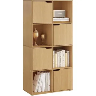 Woltu Bücherregal 60 x 120,5 x 30 cm Schwarz