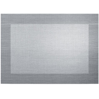 ASA 78088076 Tischset aus Kunststoff quadratisch, Silber/schwarz, 46 x 33 cm