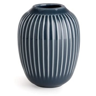 Kähler Vase H10.5 cm Hammershøi dänisches Design für Blumen Handarbeit, grau