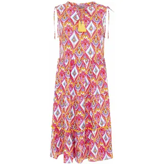 Zwillingsherz Kleid Sommerkleid Damen leicht und luftig Strandkleid Damen Sommer, Tunikakleid Damen, Hemdblusenkleid, Blusenkleid Tunika Kleid Ibiza Style Größe S/M - S-M