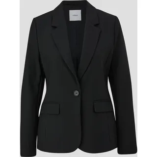 S.Oliver BLACK LABEL Blazer aus Viskosemix, schwarz 46