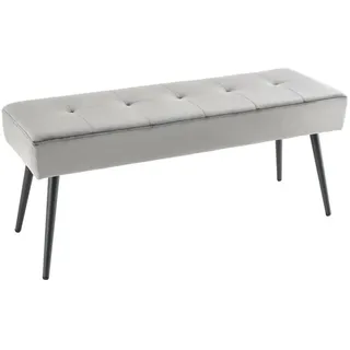 Riess-Ambiente Sitzbank Boutique Dunkelgrau 100 x 45 x 35 cm