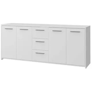 Forte Sideboard 179 x 74,1 x 42 cm Weiß