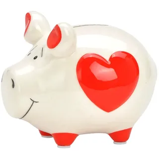 Brillibrum Spardose Sparschwein Hochzeitsgeschenk Spardose Schwein Gelddose Sparbüchse rot