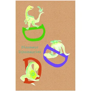 Komar Wandbild | ABC Animal D | Poster, Kinderzimmer, Buchstaben, Bild, Wohnzimmer, Schlafzimmer, Dekoration, Kunstdruck | ohne Rahmen | P036D-30x40 | Größe: 30 x 40 cm (Breite x Höhe)