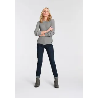 Skinny-fit-Jeans ARIZONA "mit Thermo Effekt" Gr. 20, K + L Gr, blau (darkblue, used) Damen Jeans Röhrenjeans High Waist