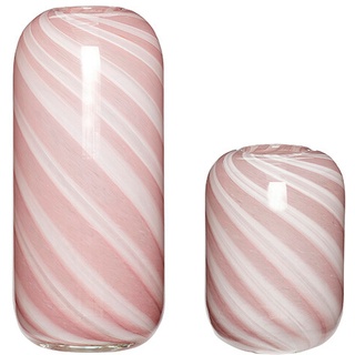 Hübsch - Candy Vases 2 pcs. Pink Hübsch