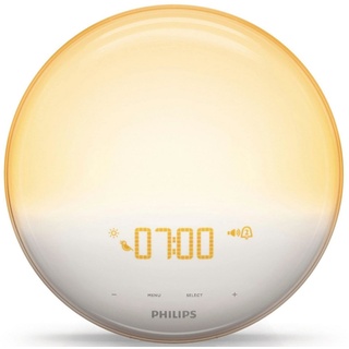 Philips Tageslichtwecker Wake-up Light Son­nen­auf­gang­funk­ti­on FM Radio (HF3519/01) gelb