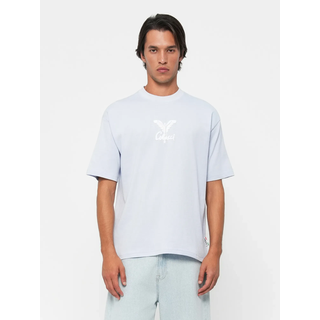 Carlo Colucci T-Shirt hellblau / weiß S