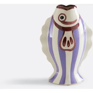 La Redoute Interieurs Vase In Fischform, Aus Keramik, Höhe 31 Cm, Fiska Violett