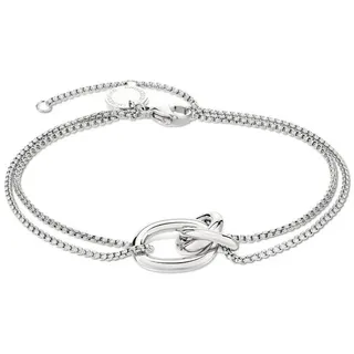 Liebeskind Berlin Modern Knot Armband Edelstahl silber LJ-1505-B-21 Größe ONESIZE