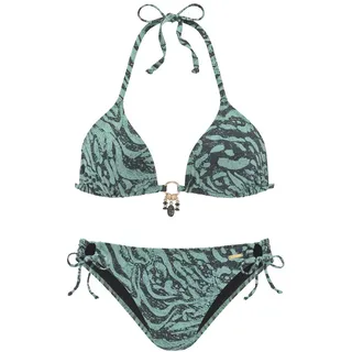Bruno Banani Triangel-Bikini Damen Grün 34 Cup A/B