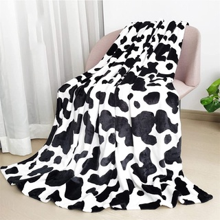 Kuscheldecke Flauschig Decke Fleecedecke,Kuh Decke Kinder Fleece,Wohndecke Warm Weich Schwarz Weiß,Sofadecke Decke Couch Blanket,Sofa überwurfdecke für Kuh Liebhaber