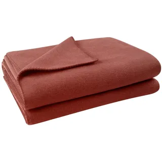 Wohndecke Soft-Fleece Decke 160 x 200 cm kupfer, zoeppritz