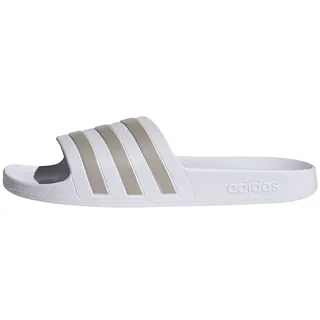 adidas Adilette Aqua Cloud White / Platinum Metallic / Cloud White 39