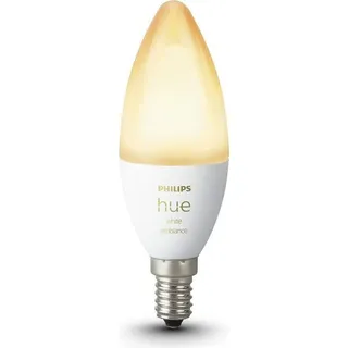 Philips Hue White ambience E14 Lampe Kerze - 470lm, Intelligentes Leuchtmittel, Bluetooth/Zigbee, Weiß, LED, E14, B39