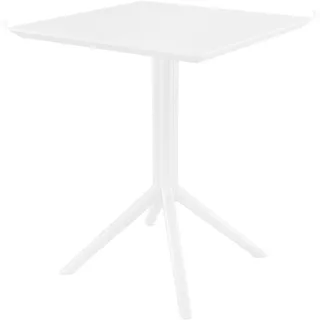 CLP Sky Gartentisch 60 x 60 x 74 cm Weiß