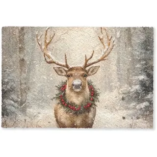 OnlyWow Fußmatte Hirsch | Gr.: 180 x 120 cm