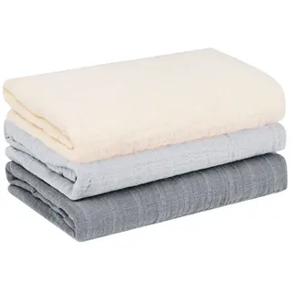 furora baby Mulltücher Baby 80x80 cm XL groß | super Soft Musselin, Bio-Baumwolle, Oeko-TEX 100 + GOTS: schadstofffrei | Musselintücher Baby Spucktücher Mullwindeln, Mädchen, Junge, Neugeborene