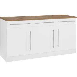 kochstation Unterschrank KS-Samos 150 x 0 x 0 cm Weiß