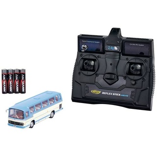 Carson RC Sport 504143 MB Bus O 302 blau 1:87 RC Modellauto inkl. Akku, Ladegerät und Senderbatteri