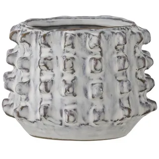 Bloomingville Blumentopf Brena, in Weiß, 11,5x8,5 cm, aus Steingut weiß
