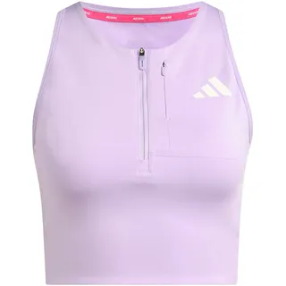 adidas Running Gel Pocket Crop Sport-top Powder Plum L