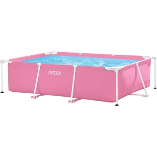 Intex 28266NP Aufstellpool rechteckig 220 x 150 x 60 cm rosa