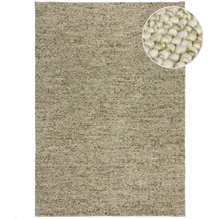 KADIMA DESIGN MEDWAY Wollteppich 160 x 230 cm Grün