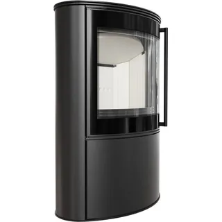 Kratki BJORN Ø 150 Stahl Schwarz/Abdeckplatte Glas