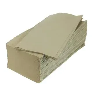 10.000 Stück Papierhandtücher Natur 25x23 cm ZZ-Falz recycling