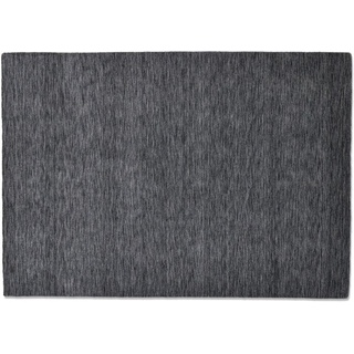 Sansibar Handwebteppich List UNI dark grey 170 x 240 cm