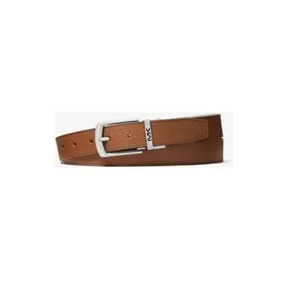 MK Wendbarer Gürtel aus gekrispeltem Leder - Braun - Michael Kors - ONE SIZE