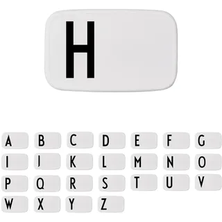 Design Letters Buchstaben Brotdose für Kinder, Erwachsene A-Z | Lunchbox BPA frei | Lunchbox Erwachsene | Personalisierte Geschenke | Ideal als Snackbox, Frühstücksbox, Brotbox Kinder, Brotdose Schule